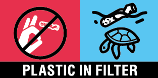 plastic in filter
