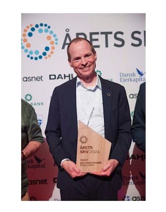 KLS PurePrints CCO Kasper Larsen er Årets ESG Frontrunner 2024
