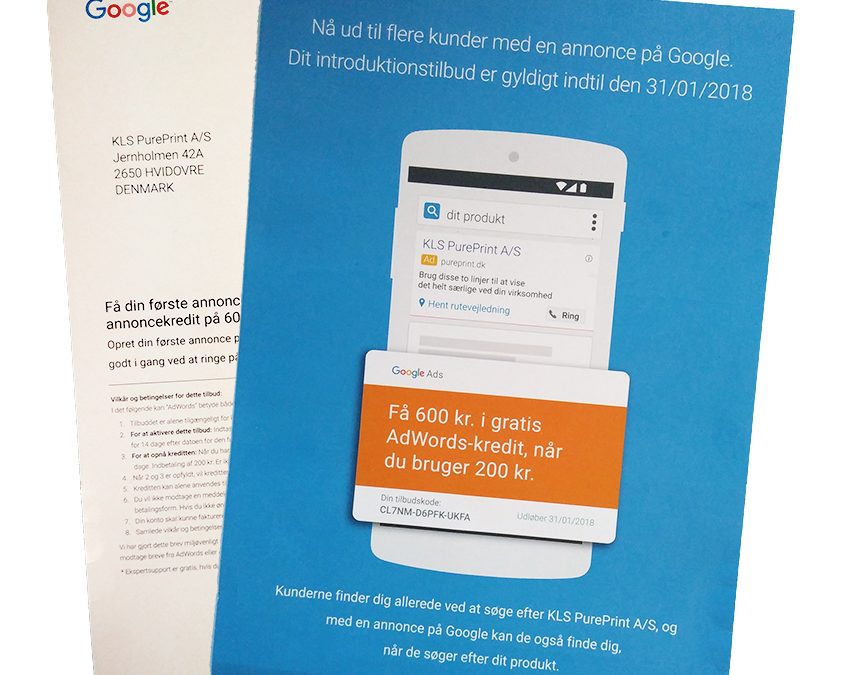 Google: Trykte reklamer virker – de bruger det selv!